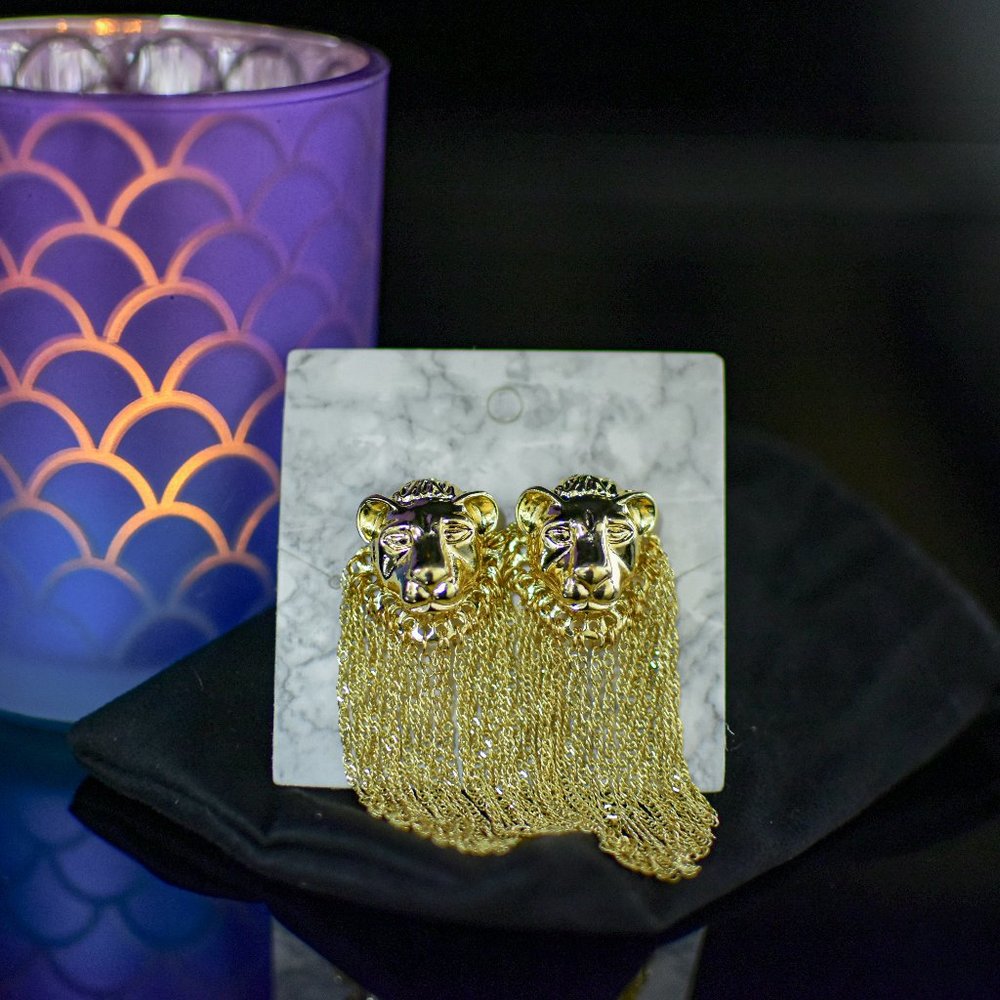 Luxury Lion earrings